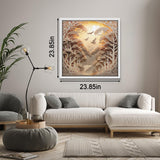 Forest Sunset Puzzles for Adults 1000 Pieces, Difficult Challenge Tree of Life Jigsaw Puzzles, Autostereoscopy River Scene Paper Art Puzzles as Wall Decor PPuzzling