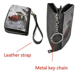 Sublimation Small Coin purse Women's Wallet Leather Coin credit Card holder Diy Craft (Gray) WoodArtSupply