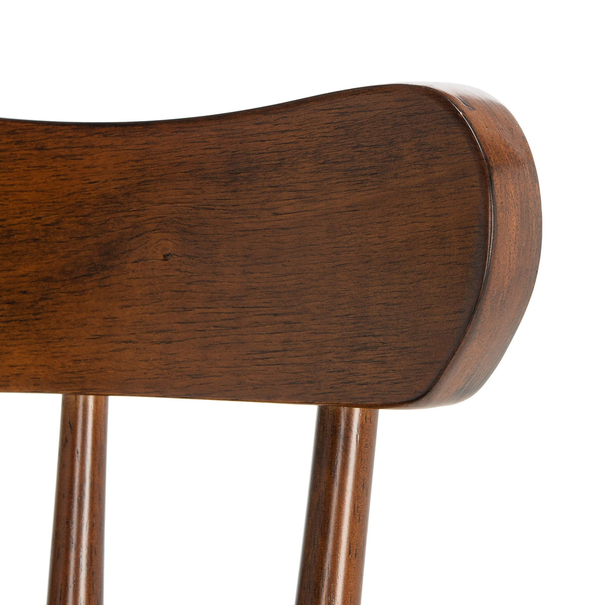 SAFAVIEH Home Collection Reeves Farmhouse Walnut Brown Spindle Back Living Room Accent Dining Chair SAFAVIEH