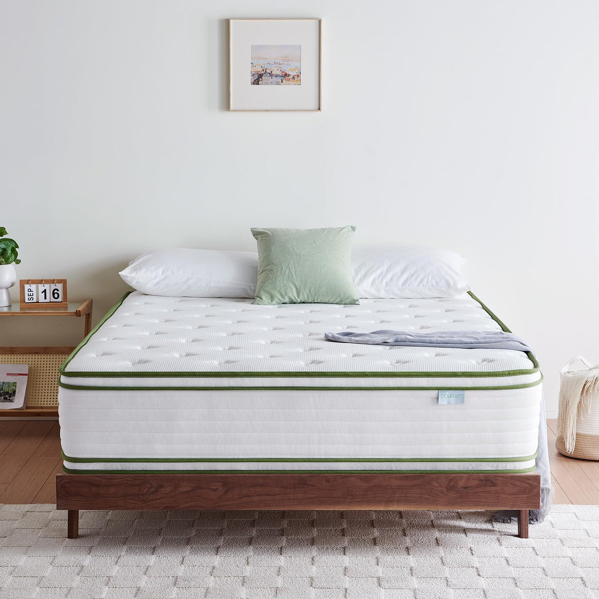 Dourxi Full Size Mattress, 14 Inch Hybrid Mattress in a Box, Full Mattress with Gel Memory Foam and Individual Pocket Springs, Cooling Sleep and Pressure Relief, Plush Feel, 54 * 75 * 14 Inch Dourxi