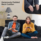 VINGLI Lounge Chair, 56" Oversized Reading Chair Corduroy Chaise Sofa Recliner Bed Upholstered Comfy Sleeper Couch with Throw Pillows and Armrests for Living Room, Movie Room, Bedroom VINGLI