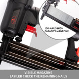 AEROPRO TOOLS Pneumatic Brad Nailer, 18 Gauge 2 in 1 Air Brad Nail Gun and Staple Gun with 1000pcs Nails for Upholstery, DIY Project, Woodworking AEROPRO