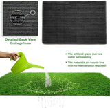 Realistic Deluxe Artificial Grass Synthetic Thick Lawn Turf Carpet (7 FT x 15 FT (105 Square FT)) LITA