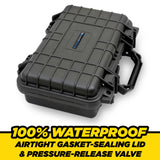 CASEMATIX Hard Gun Case for Pistols - TSA Approved Waterproof & Shockproof Gun Cases for Pistols, Compact 9mm Gun Case for Carrying Handgun with Scope and Accessories CASEMATIX