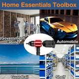 YUZES Rivet Nut Tool Adapter for Cordless Drill Electric- Newly Labor-Saving Rivet Nut Gun Kit with 5 Metric and 5 SAE Mandrels and 50Pcs Assorted Rivet Nuts, Rugged Carrying Case YUZES