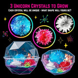 Original Stationery 18-Pieces Unicorn Crystal Growing Kit for Kids 7 and Up, Easy-to-Follow Manual, Grow 3 Crystals and Make a Scene with Unicorn Craft Original Stationery