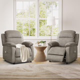 ANJ Power Recliner Chair, Electric Recliner for Adults,Oversized Reclining Chair with Remote & Side Pockets for Living Room， Bedroom,Home Theater ANJ