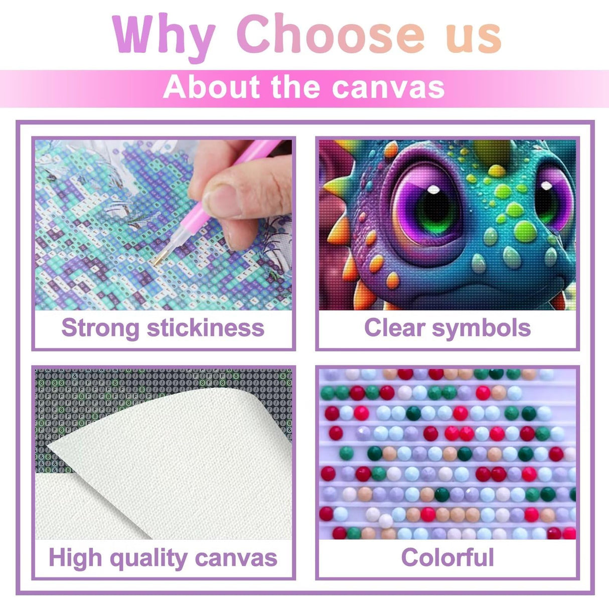 Dinosaur Diamond Painting Kits for Adults Beginners - Cartoon 5D Full Drill Round Diamond Art Kits Anime Dargon Diamond Dots Paintings with Diamonds Gem Art Picture Crafts Home Decor 8x12 inch CoHraeu