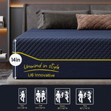 SDHYL Memory Foam Mattress Full Size, 14 Inch Gel Infused Mattress Mid Firm for All Sleeper, Bed in a Box CertiPUR-US Certified & Fiberglass Free, Navy SDHYL