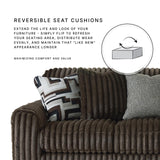 Signature Design by Ashley Midnight-Madness Modern Anti Sage Loveseat with Reversible Cushions, Dark Brown Signature Design by Ashley