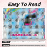 YOMEIA 5D Diamond Painting Kits for Adults&Beginner Full Drill Unicorn Diamond Art Paint with Round Diamonds DIY Gem Painting Kit for Home Wall Decor(11.8x15.7in) YOMEIA