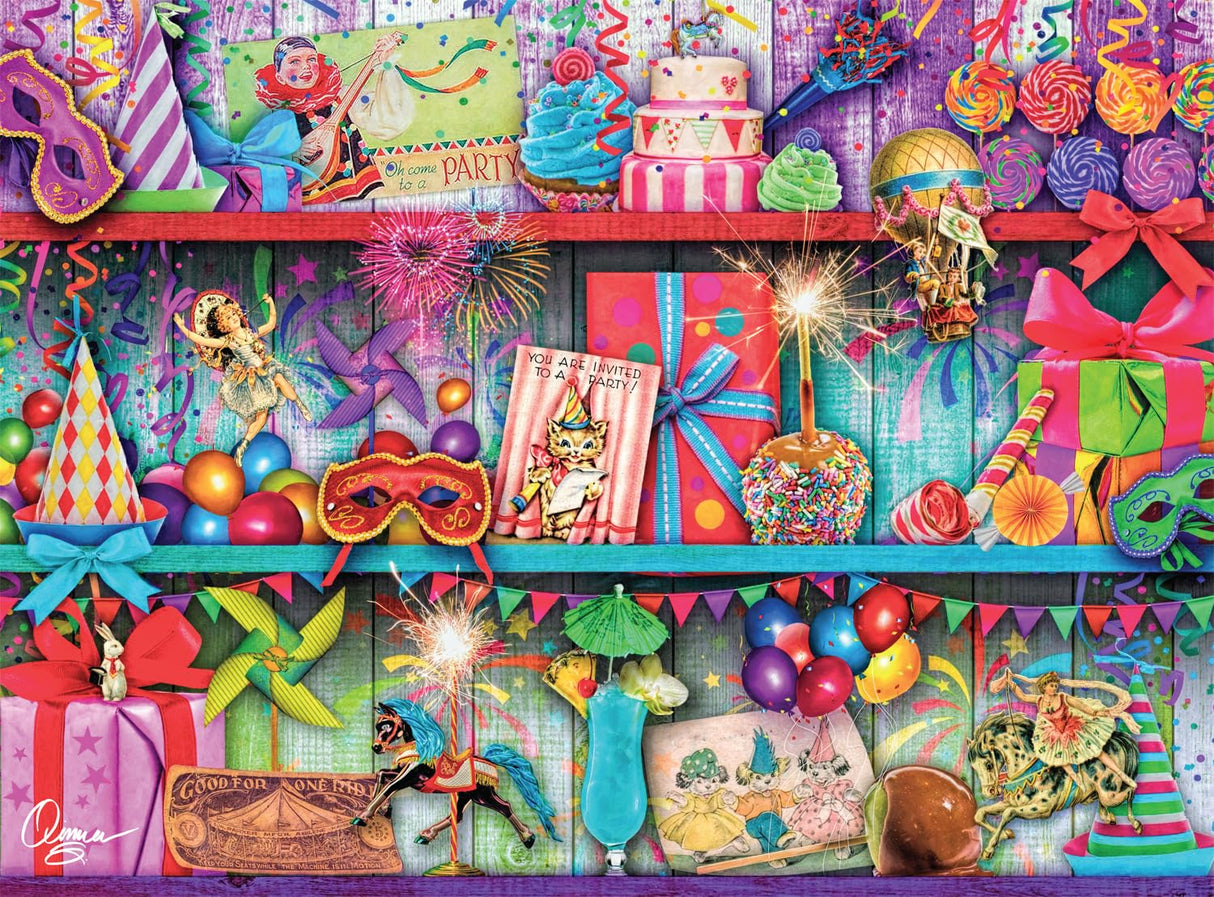 Buffalo Games - Aimee Stewart - Pretty Party - 1000 Piece Jigsaw Puzzle for Adults -Challenging Puzzle Perfect for Game Nights - Finished Size is 26.75 x 19.75 Buffalo Games