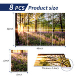 Art Acoustic Panels, 48x32x0.4 Inch, Sound Proofing, Wall Decoration, Suitable for Nature-Inspired Room Soundproofing & Vibrant Aesthetics (Forest Spring), Mollywell Mollywell