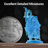 UNIFORMATION Water Washable Resin Easy to Clean Fast UV Curing 3D Printer Resin Photopolymer Low Viscosity Rapid 3D Resin Liquid with High Precision Suit for SLA/LCD/DLP Printing Clear Blue 1KG Uniformation