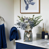 Leftover Fake Flowers in Vase,Faux Flowers in Vase,Table Centerpieces for Dining Room,Flower Centerpieces for Tables,Artificial Flowers,Kitchen Decor,Coffee Table Decor Leftover