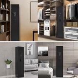 KAER 4-5 Gun Safes for Home Rifle and Pistols,Gun Safes,Shotgun Rifle Safe,Gun Safes for Rifle and Shotguns,Long Gun Cabinets with Fingerprint/Digital Keypad/Removable Shelf for Rifles Safes KAER