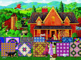 SUNSOUT INC - Morning Day Quilt - 1000 pc Jigsaw Puzzle by Artist: Joseph Burgess - Finished Size 20" x 27" - MPN# 38844 SunsOut