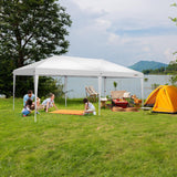VINGLI 10x20 ft Pop Up Canopy Tent with 6 Sidewalls, Canopy 10x20 with Carry Bag, Outdoor Gazebo Canopy Tent Camping Tent, Patio Event Tent Outdoor Canopy Commercial Canopy(White) VINGLI