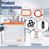 BACOENG 2 Gallon Vacuum Chamber, Acrylic Degassing Chamber Kit for Resin, Silicone and Epoxies BACOENG