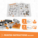 Engino- STEM Toys, Mechanics Cams & Cranks, Engineering Kit for Kids 9+, Learning & Education Set, Gifts for Boys & Girls, STEM Building Toys (8 Model Options) Engino