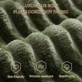 LIKIMIO 110” L-Shaped Sofa with LED Lights, Cloud Boneless Couch with Oversized Chaise, Deep Seat, Built-in Holder & Storage Pocket, Upholstered Couches for Living Room and Apartment, Green LIKIMIO