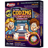 Playz My First Coding & Computer Science Kit - Learn About Binary Codes, Encryption, Algorithms & Pixelation Through Fun Puzzling Activities Without Using a Computer for Boys, Girls, Teenagers, Kids Playz