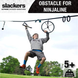 Slackers Ninja-Spinner Wheel - Outdoor Ninja Warrior Training Equipment for Kids - Easily Attaches to Your Ninjaline Obstacle Course - The Prefect Addition to Your Outdoor Play Equipment! Slackers
