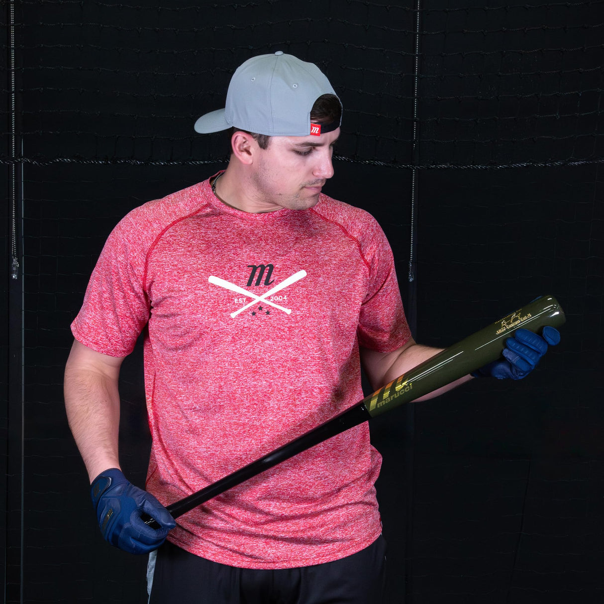 MARUCCI RILEY27 PRO Exclusive Black/Swamp Green Adult Maple Wood BAT, 33" Marucci