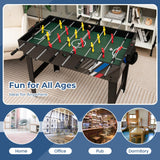 GYMAX 49" Multi Game Table, 4 in 1 Game Table with Foosball Table, Pool Billiards, Air Hockey & Table Tennis, Complete Combination Game Table for Family Game Room GYMAX