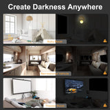 Blackout Curtains for Bedroom - 79" x 57" Portable Blackout Blinds Curtain for Any Windows -100% Blackout Shades Window Film -Temporary Blackout Shades for Baby Nursery,Dorm Room,Travel or Office Use EUHAMS