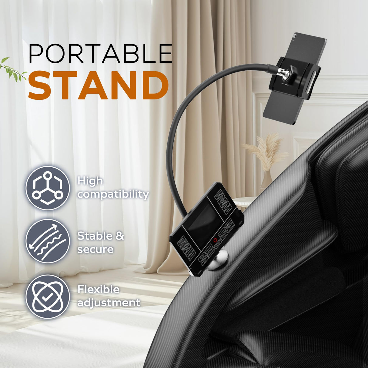 BILITOK Full Body Massage Chair Recliner with Zero Gravity, Heating, Bluetooth Speaker, Air Compression, Black BILITOK