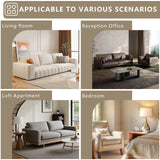 HZANHY 71" Loveseat Sofa, Corduroy Loveseats for Small Spaces, No Assembly Required Love Seat Couch for Living Room, Bedroom, Apartment, Black HZANHY