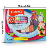 CiaraQ Small Modeling Clay Set, 32 Colors Safe & Non-Toxic Oven Bake Polymer Clay Starter Kit for Kids/Beginners CiaraQ