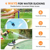 Cordless Pressure Washer, 1080 PSI 2.5 GPM Brushless Portable Pressure Washer with 6 in 1 Nozzles, 4.0Ah Rechargeable Battery, Power Washer for Cars, Fences, Driveways, Home, Patios Andeman