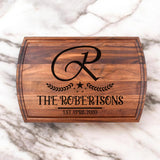 Personalized Cutting Board - Custom Engraved Charcuterie Boards - Gift For Wedding, Bridal Shower, Engagement, Anniversary, Mother's Day, Father's Day - Best Gift Idea For Couples - Hand Made in USA FastNGift