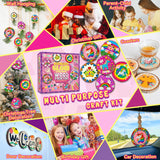 klmars Unicorn Themed Wooden Painting Kit-Glow in The Dark-Arts & Crafts Gifts for Kids Girls Ages 5-12-Wood Slice Craft Activities Kits -Unicorn Art Toys for Kids Christmas Gifts klmars