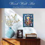 Endless Limit 3D Wall Decoration, Wood Wall Art Aesthetic Table Decor Stacking Carving Panels Spooky Home Decoration for Living Room Bedroom House(9"x10") Endless Limit