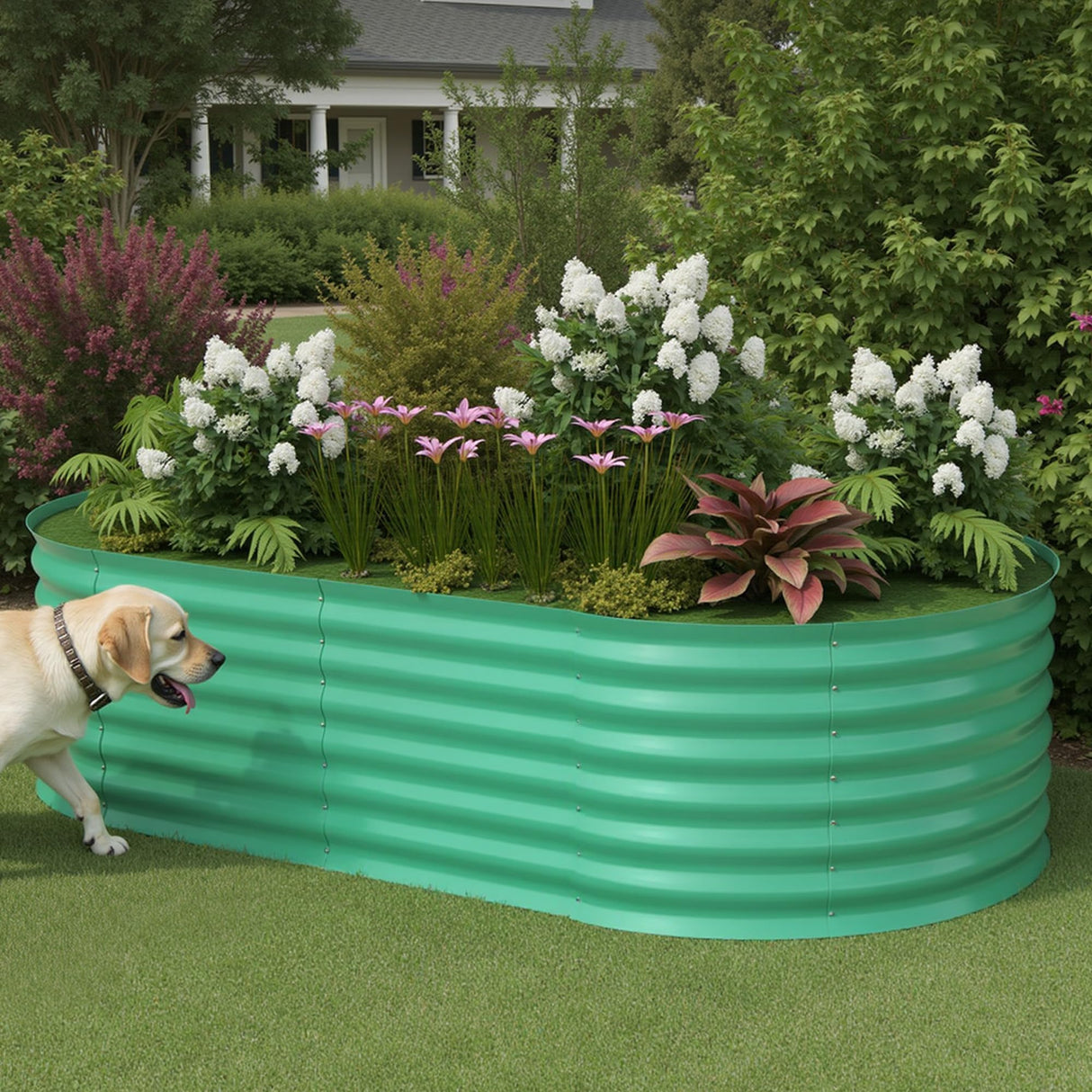 6x3x2ft Galvanized Raised Garden Bed Outdoor, 24" Tall Metal Planter Box for Flowers Herbs Vegetables, Rust-Resistant Raised Garden Beds for Gardening, Easy Assembly Outdoor Garden Box & Planters Garvee