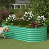 6x3x2ft Galvanized Raised Garden Bed Outdoor, 24" Tall Metal Planter Box for Flowers Herbs Vegetables, Rust-Resistant Raised Garden Beds for Gardening, Easy Assembly Outdoor Garden Box & Planters Garvee