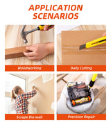 DIFFLIFE 136 Piece Tool Set,General Household Hand Tool Kit with Plastic Toolbox Storage Case-136 Piece… DIFFLIFE