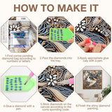 MEIYUDA Cat Diamond Painting Kits for Adults, 5D Flower Cat Special Shape Diamond Art Kits for Adult Beginners, DIY Diamond Art Crystal Rhinestones for Home Walls Decor 12x12inch MEIYUDA