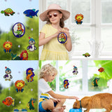 Create Your Own Suncatchers for Window Hanging – 24-Pack Window Glitter Art Suncatcher Kit with 12 Colors – Arts and Crafts for Kids KOKO AROMA