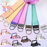 Key Fob Hardware, modacraft 42PCS 1 Inch 7 Colors Keychain Hardware Set Key Fob Hardware for Wristlet Keychain, Key Lanyard and Key Chain Making Hardware Supplies Modacraft