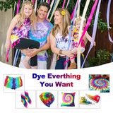 Large Tie Dye Kit for Kids and Adults - 239 Pack Permanent Tie Dye Kits for Clothing Craft Fabric Textile Party Group Handmade Project (Dye up to 60 Medium Adults T-Shirts!) YRYM HT