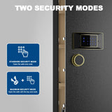 TIGERKING【𝟐𝟒𝟑 𝐋𝐁𝐒】 𝑯𝒆𝒂𝒗𝒚 𝑫𝒖𝒕𝒚 6-8 Gun Safe, Large Gun Safes for Home Rifle and Pistol, Gun Cabinets for Rifles and Shotguns with 3 Removable Shelf TIGERKING