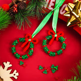 48 Sets Christmas Beaded Ornament Kit DIY Craft Bead Christmas Tree Hanging Decorations for Craft Wreath Holiday Party Xmas Tree Decor Gejoy