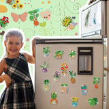 Remuuly 30 Pcs Diamond Painting Magnets Summer Diamond Art Magnet Kits for Adults Spring Flower Animal Cupcake 5D Rhinestones Refrigerator Magnetic Stickers for Fridge DIY Crafts Gifts(Spring) Remuuly