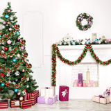 Christmas Tinsel Garland Metallic Christmas Tree Garland Shiny Party Tinsel Garland Hanging Decorations for Christmas Tree Decorations Wedding Birthday Party Supplies (26.2 ft,Red and Green) WILLBOND