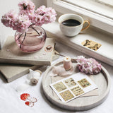 120 Pcs Vintage Aesthetic Scrapbook Kit Junk Journaling Supply with Retro Stamp Stickers,Material Paper, Tag Card,Hand Account Collage Card,Pillow Box,Twine Diary Supply Birthday Gift(Artsy Style) Zonon