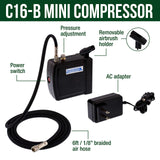 Master Airbrush Multi-Purpose Air Brush Kit with Mini Air Compressor, Gravity Feed Airbrush & Guide Book - Portable Airbrush Kit with Compressor for Nail Art, Miniature Painting Model Cars & Crafts Master Airbrush